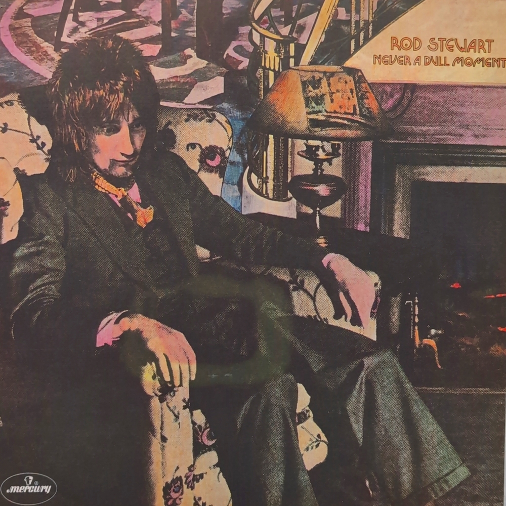 Vintage Rod Stewart Never A Dull Moment Vinyl LP